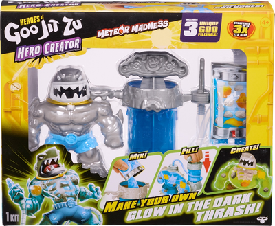 Zestaw do zabawy z rozciągliwymi figurkami GooJitZu Heroes of GooJitZu Trash X-Ray Glow Creators (124569) (5029736084325)