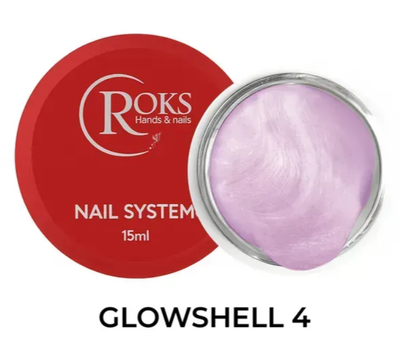 Гель для нарощування №04 ROKS Glowshell 15 мл