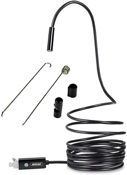 Эндоскоп автомобильный гибкий Andowl камера usb + micro usb (Q-HD212)