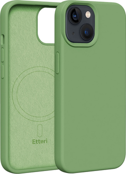 Панель Etteri Silicone Mag do Apple iPhone 14 6.1 Light green (GSM185971)