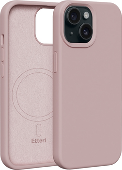 Панель Etteri Silicone Mag do Apple iPhone 15 6.1 Light pink (GSM185991)