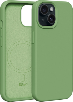 Панель Etteri Silicone Mag do Apple iPhone 15 6.1 Light green (GSM185972)