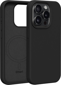 Панель Etteri Silicone Mag do Apple iPhone 15 Pro 6.1 Black (GSM185954)
