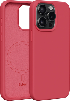 Панель Etteri Silicone Mag do Apple iPhone 15 Pro Max 6.7 Raspberry (GSM186003)
