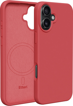 Панель Etteri Silicone Mag do Apple iPhone 16 6.1 Raspberry (GSM186004)