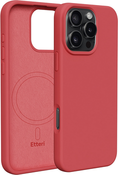 Панель Etteri Silicone Mag do Apple iPhone 16 Pro 6.3 Raspberry (GSM186005)