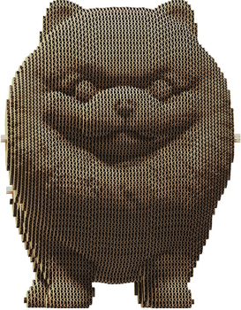 Puzzle 3D - konstruktor Cartonic 3D Puzzle Pomeranian szpic Kartonowy (4820191133914)