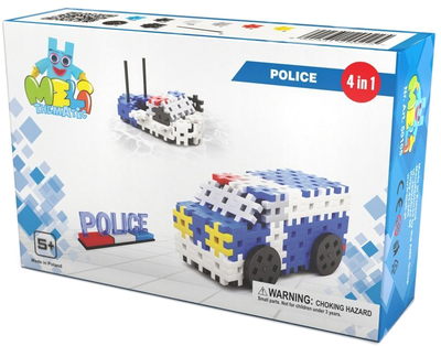 Konstruktor MELI Basic 4 w 1 Policja 117 elementów (5902431290225)