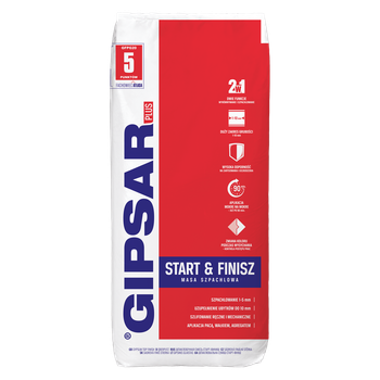 Шпаклівка гіпсова Atlas Gipsar Plus Start+Finish 20 кг
