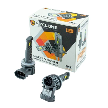 Автолампа LED H27 12V Type 44 25W 5000K 6700L радіатор CYCLONE