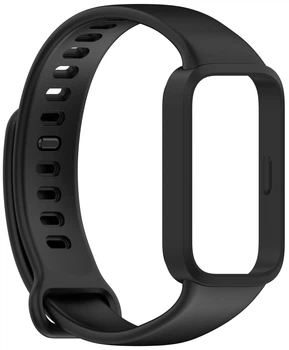 Ремінець силіконовий MRK для фітнес браслета Mi Smart Band 9 Active Чорний (mrk6379)