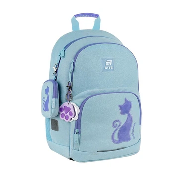 Школьный рюкзак Kite Education Catsline 40x29x14 см 12 л бирюзовый (K25-585M-1)