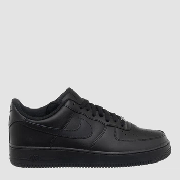 Чоловічі кеди шкіряні низькі Nike Air Force 1 07 CW2288-001 47 (12.5US) 30.5 см Black/Black (194500874756)