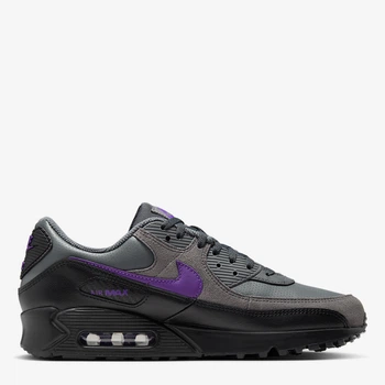 Чоловічі кросівки шкіряні Nike Air Max 90 IF0670-004 46 (12US) 30 см Iron Grey/Wild Grape-Black-White (198480957997)