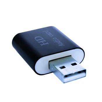 Звуковая карта Dynamode USB 8 (7.1) каналов 3D алюминий, черная (44888)