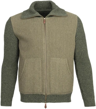 Кардиган Habsburg Edelbert M 100% шерсть Green