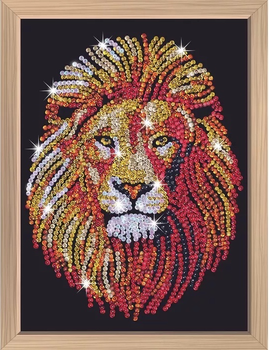 Zestaw dla kreatywności Sequin Art Blue Premium Kitfix Lion (5905935810647)