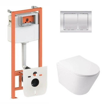 Инсталляция 4 в 1 Qtap Nest Swan Хром (QT16335179W45148)