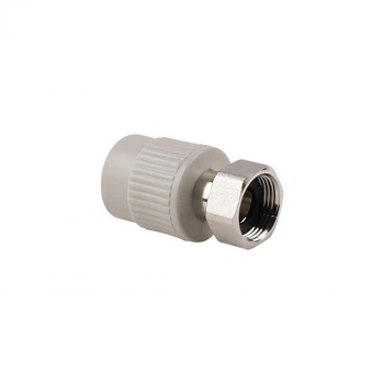Муфта комбинированная Thermo Alliance для водопровода с накидной гайкой 25x3/4'' PPR/Латунь Серая (SD00029345)