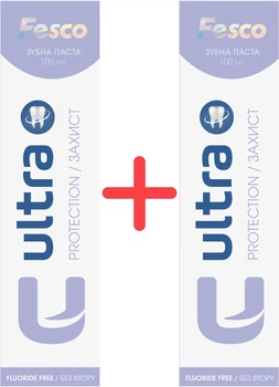 Упаковка зубної пасти Fesco Ultra Complete Protection 100 мл х 2 шт (2000998942847)