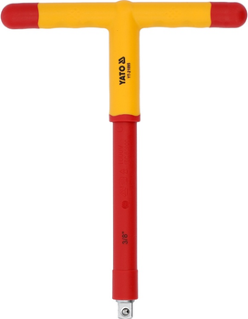 Izolowana rękojeść typu T YATO z zabierakiem 3/8 200 mm VDE (YT-21095)