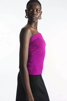 Топ бандо COS gathered bandeau top 1148191003 L Фіолетовий