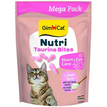 Витамины GimCat Nutri Taurine Bites Quark с мягким сыром и таурином для кошек, 425 г