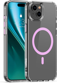 Etui plecki Etteri Color Mag do Apple iPhone 14 6.1 Pink (GSM190933)
