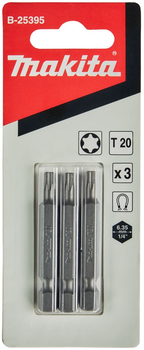 Набір біт Makita T20 x 50 мм 3 шт (0088381409568)