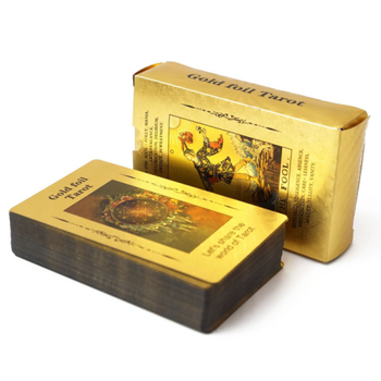 Карти Таро Уейта для початківців пластикові із золотою фольгою Waite's Tarot Cards