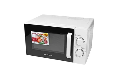 Микроволновая печь Grunhelm 20MX750-W механическое управление 20 л 5 уровней мощности 700 Вт функция размораживания таймер автовыключения