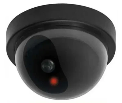 Купольная камера видеонаблюдения муляж обманка Security черная