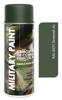 Краска аэрозольная лесная зеленая 400 мл Deco Color Military Paint RAL6031