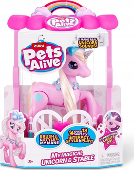Zestaw zabawkowy Zuru Pets Alive Mój magiczny jednorożec i stajnia 9545 (4894680029651)