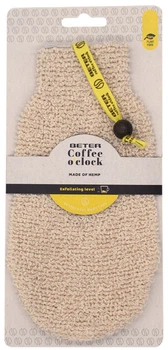 Рукавичка для душу Beter Coffee O'clock з конопель Рівень відлущування 1 (8412122222758)