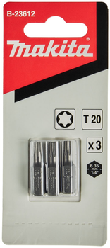 Набір біт Makita T20 x 25 мм 3 шт (0088381408141)