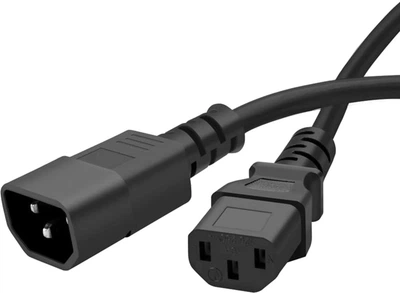 Кабель питания ColorWay C13 to C14, 1.8 м Black (CW-CBP087-BK)