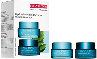Набір для догляду за обличчям Clarins Hydra Essentiel Partners Крем 2 x 50 мл (3666057156236)