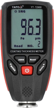 Cyfrowy tester grubości lakieru YATO 0-1300 μm, zasilanie 2x1.5 V AAA (YT-72900)