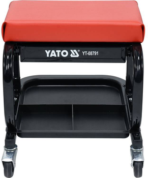 Taboret na kółkach YATO ze skrzynką 440 x 360 x 390, mm 150 kg (YT-08791)