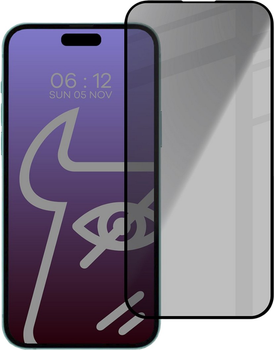 Захисне скло Bizon Glass Edge Shadow для Apple iPhone 15 Pro Black (BGESIP15P)