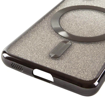 TPU чехол Delight case with MagSafe с защитными линзами на камеру для Samsung Galaxy S21 Черный / Black Без бренда