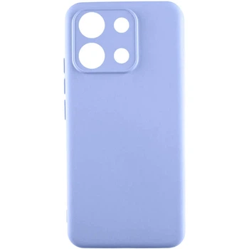 Чехол TPU GETMAN Liquid Silk Full Camera для Xiaomi Redmi Note 13 4G Сиреневый / Light purple
