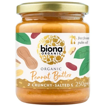 Арахісова паста хрустка з морською сіллю Biona Organic 250 г (20236236)