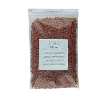 Корм AquariaLand Cichlid Sticks 100 г, палочки для цихлид