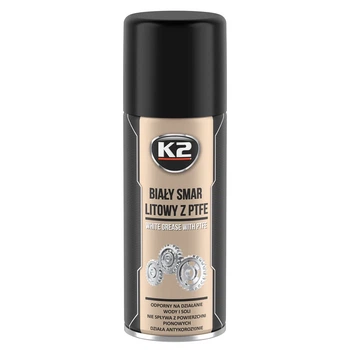 Смазка литиевая спрей белая K2 PRO White PTFE 400 мл (W121)