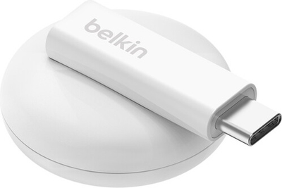 Індукційний зарядний пристрій Belkin Portable USB-C Apple Watch Charger White (WIZ022GLWH-B1)