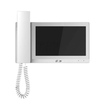 Видеодомофон з цветным дисплеем и трубкой DHI-VTH5421EW-H, 7" TFT 1024×600 White