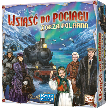 Gra planszowa Rebel Wsiąść do Pociągu: Zorza polarna (wydanie polskie) (0824968211373)