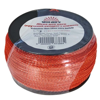 Леска для триммеров в бухте Vitals (крученый квадрат с кордом) 2.7мм*3LB (256 м.)